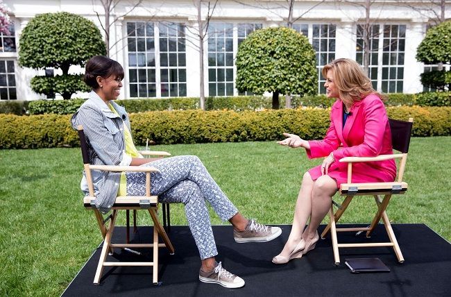 Paula intervjuira Michelle Obama