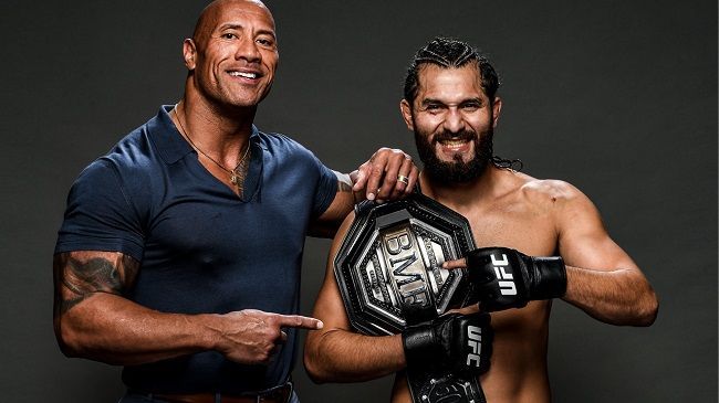 Masvidal with The Rock