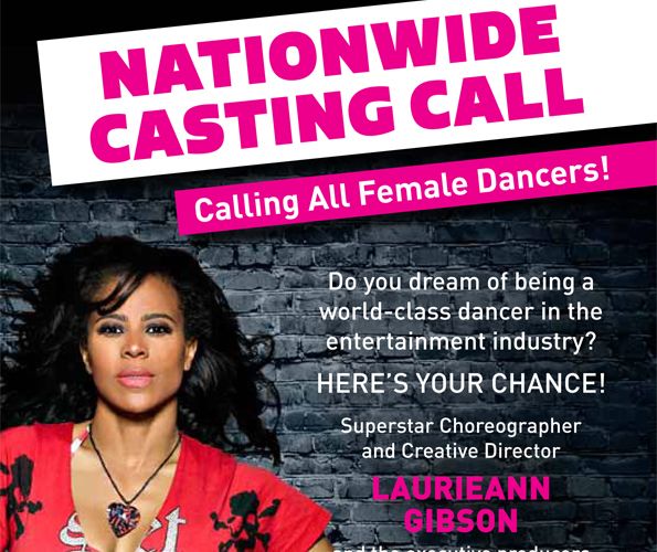 Aufruf an alle Tänzerinnen für das Laurieann Gibson-Projekt.
