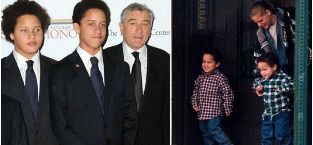 Aaron Kendrick De Niro con Julian y su padre Robert