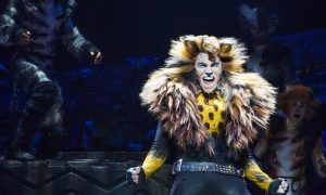 טיילר האנס בתפקיד רום טאגר טאגר ב CATS בברודווי. צילום מאת מתיו מרפי