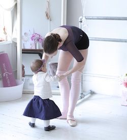 Ballerina Mary Helen Bowers en dochter