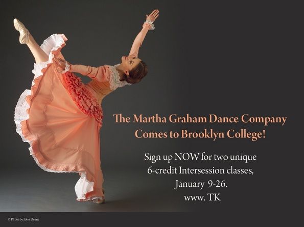 Brooklyn College y Martha Graham Company ofrecen clases de danza moderna para estudiantes