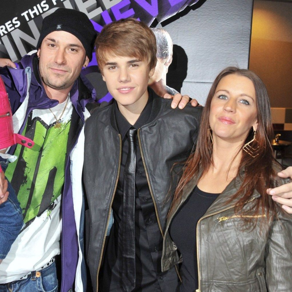 Justin con sus padres