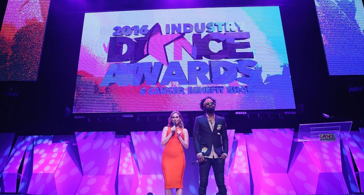 Presenta a Keltie Knight y Dave Scott en el interior de los Industry Dance Awards y Cancer Benefit Show 2016 celebrados en el Avalon en Hollywood, CA. Foto de John Salangsang / Sipa USA.